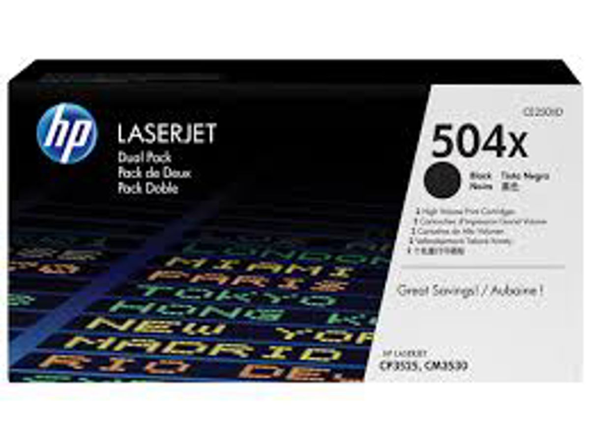 HP 504x Toner Ce250x Sort