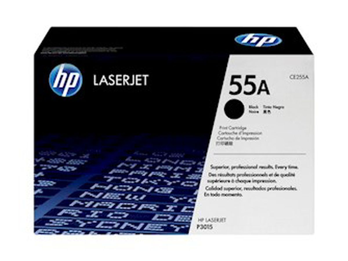 HP 55A Toner Ce255a Sort