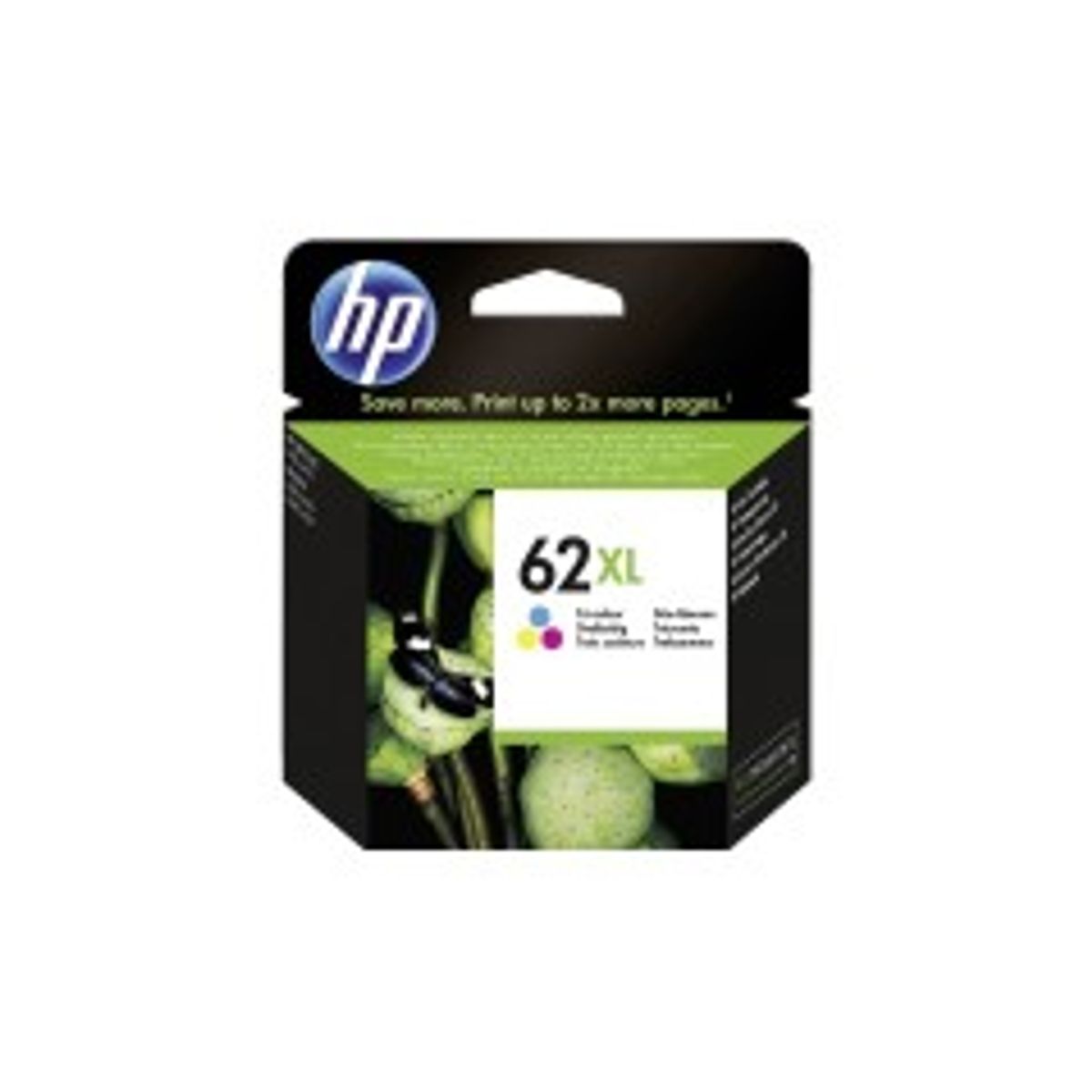 HP 62XL Farve (cyan, magenta, gul) 415 sider Blæk