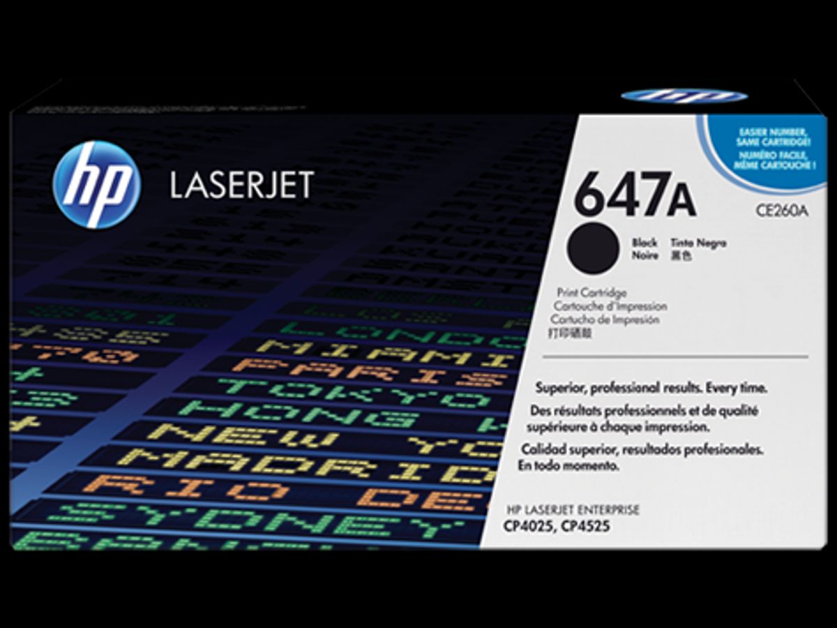 HP 647a Toner Ce260a Sort