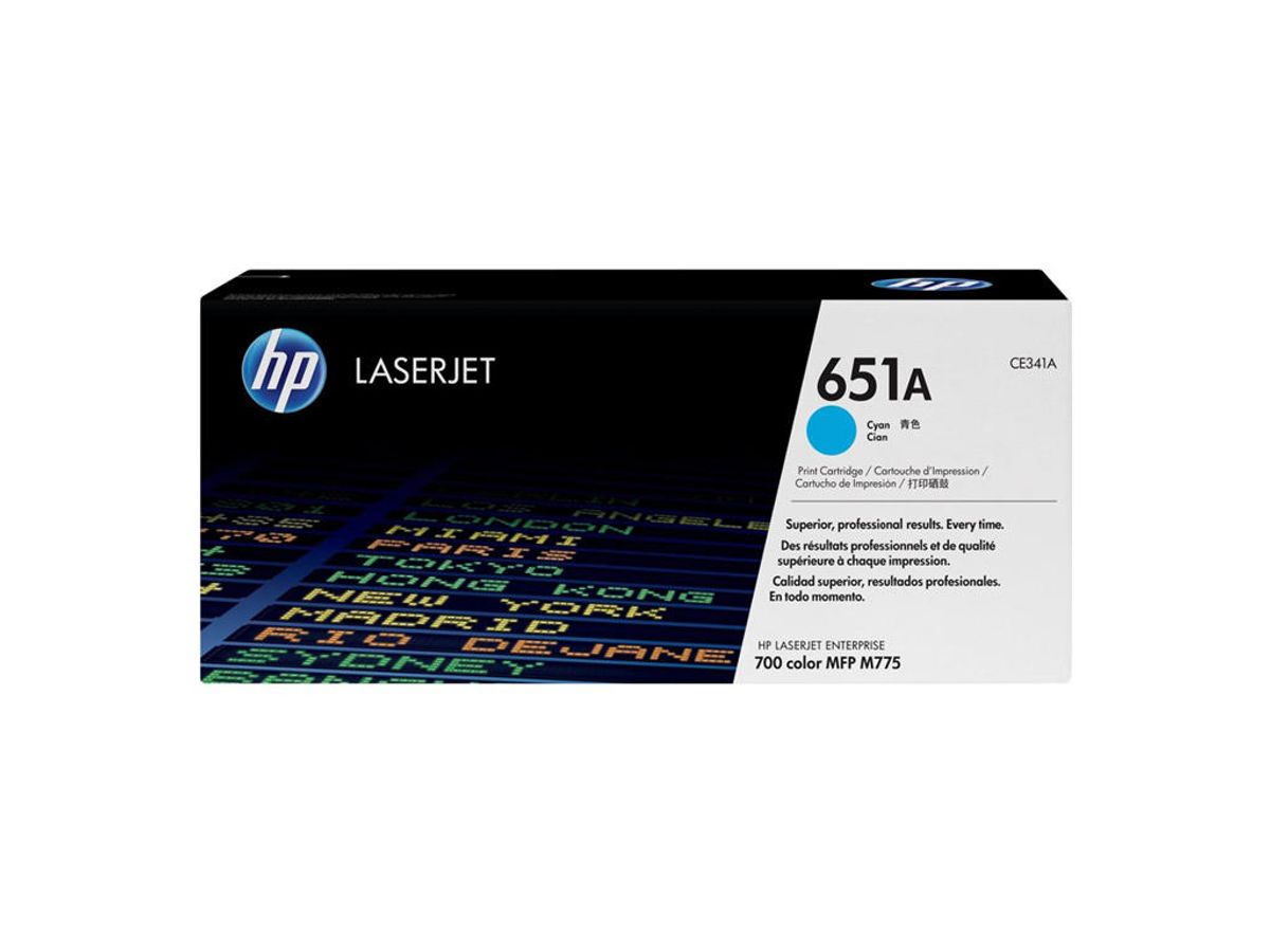 HP 651a Toner Ce341a Cyan