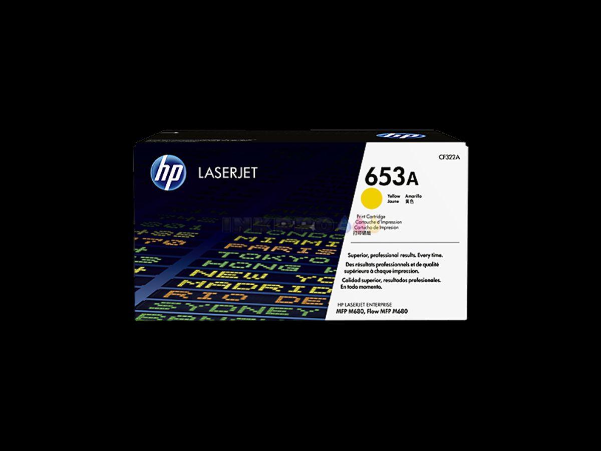 HP 653a Toner Cf322a gul