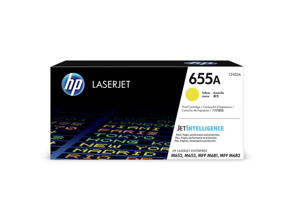 HP 655a Toner Cf452a gul