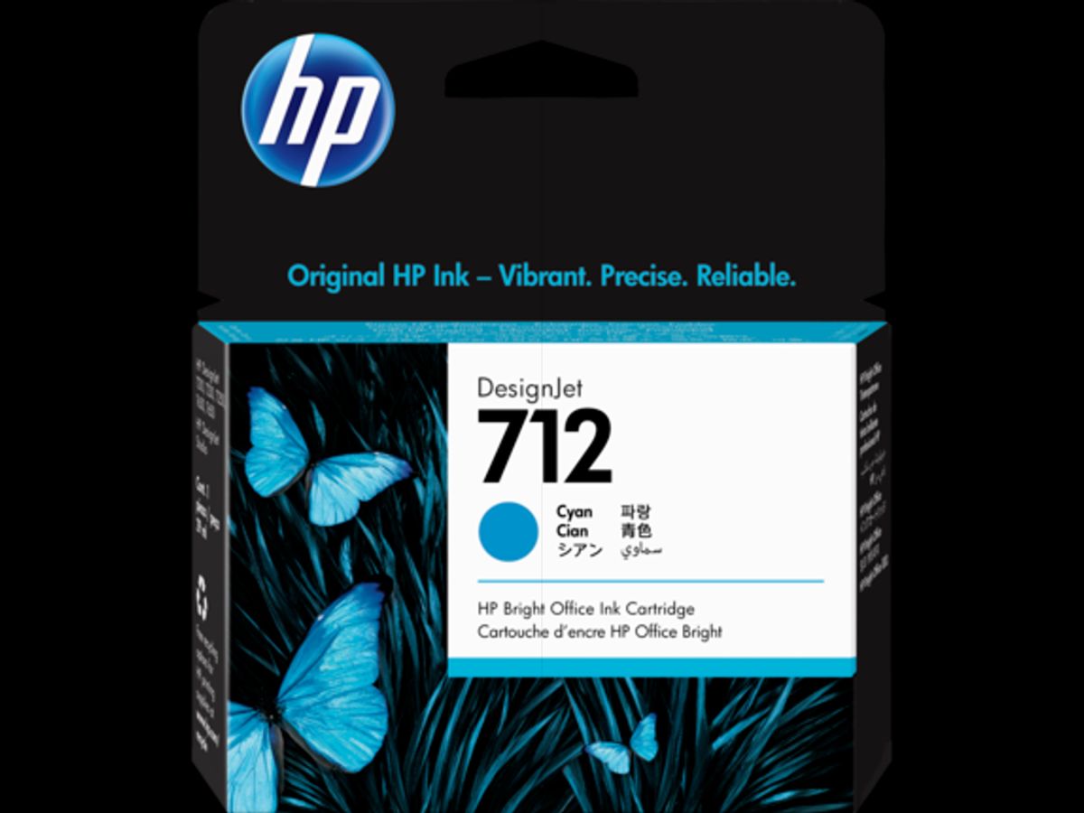 HP 712 Blæk Cyan