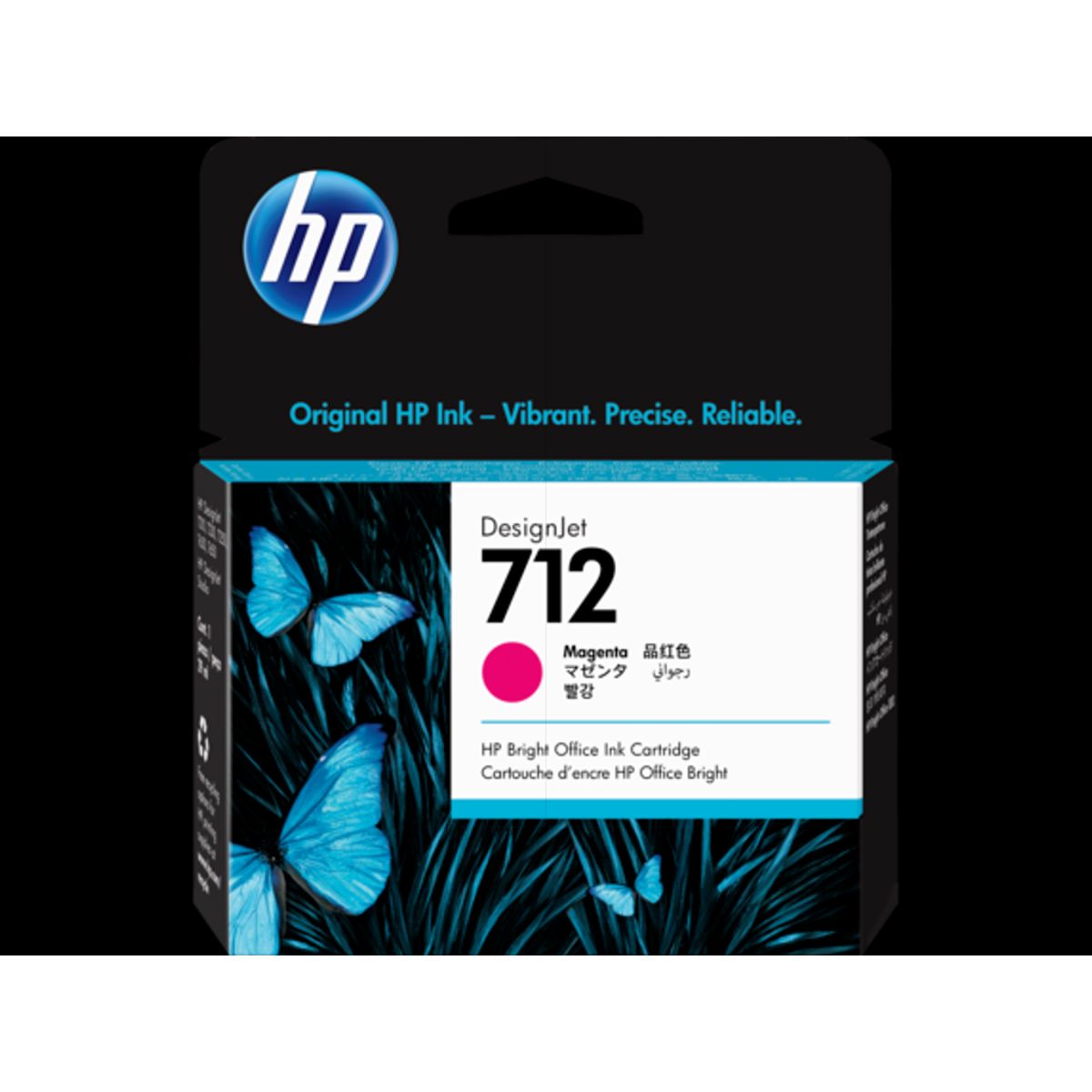 HP 712 Blæk Magenta