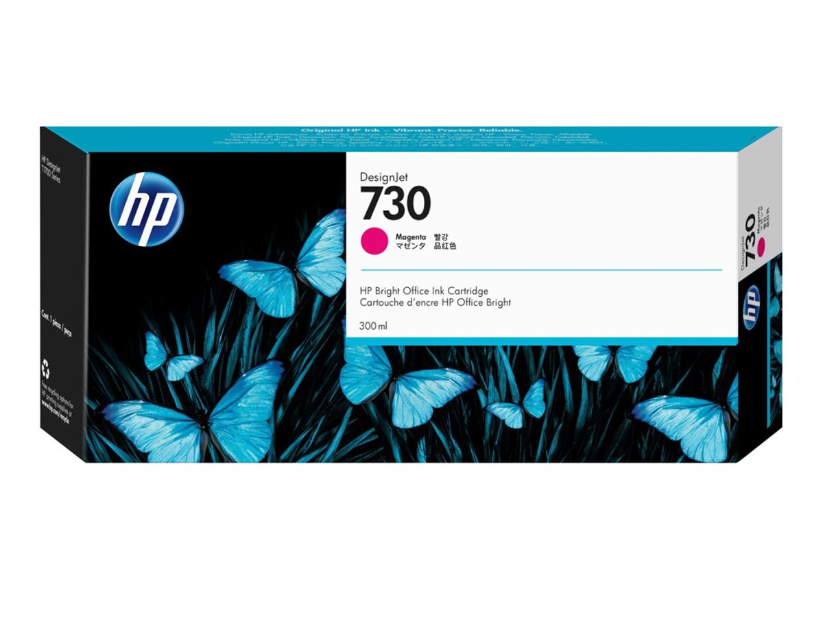 HP 730 Blæk Magenta 300 ml.