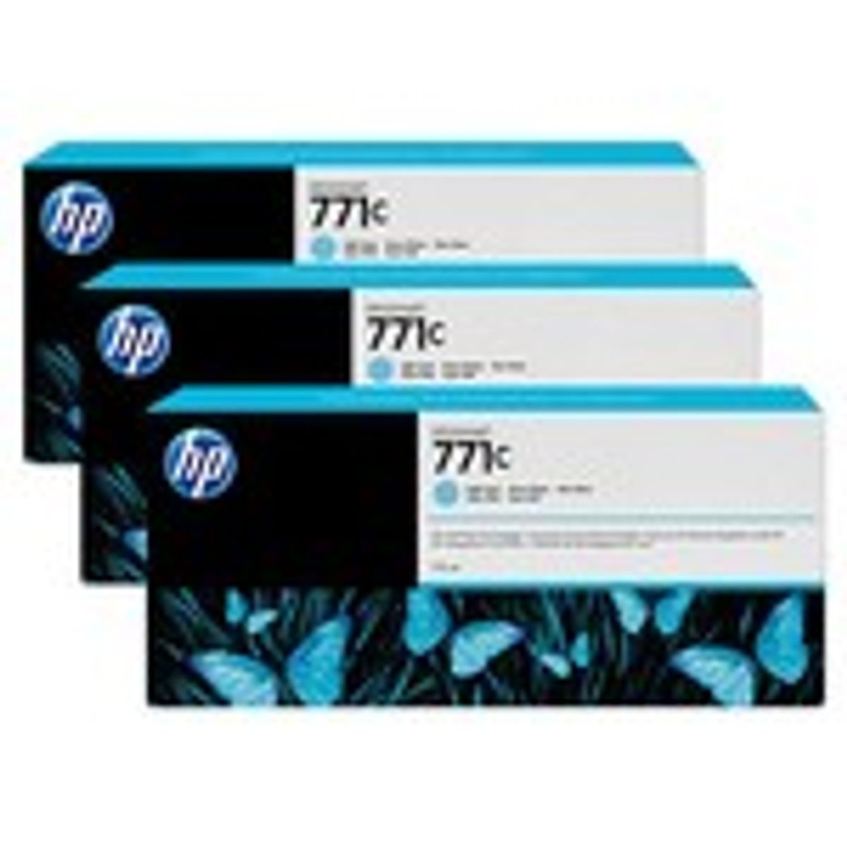 HP 771C Cyan 3 pak. Original