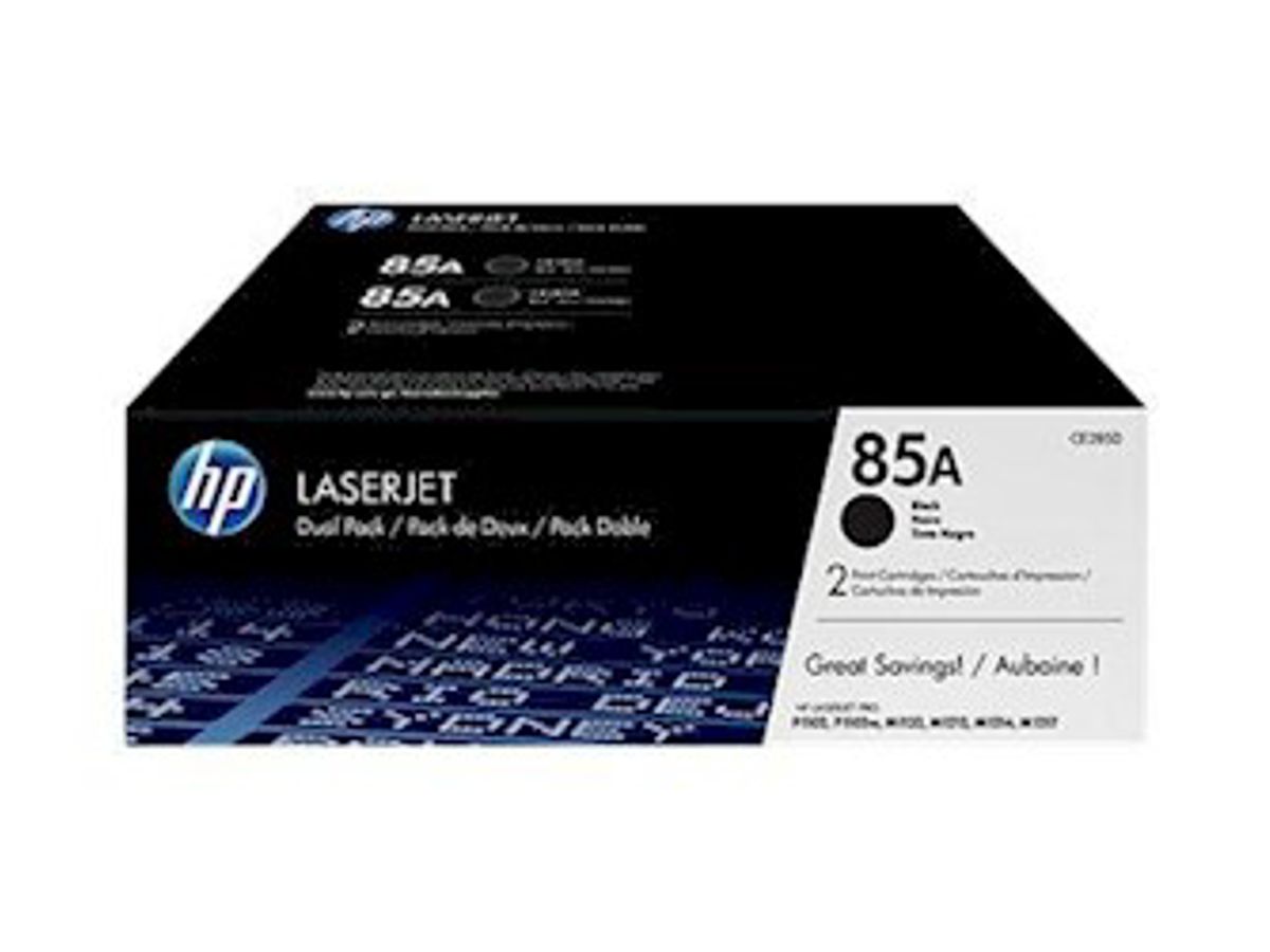 HP 85A Toner Ce285ad 2x Sort