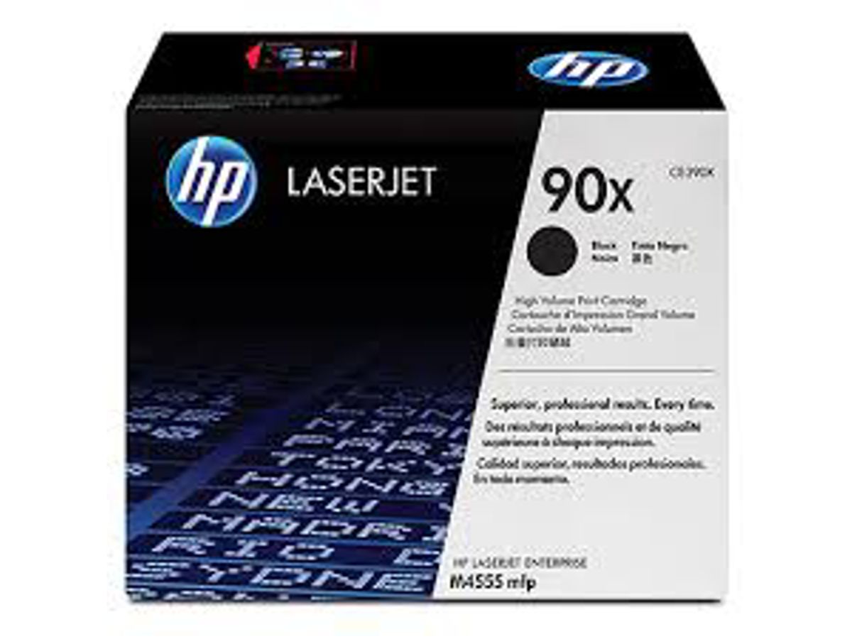 HP 90X Toner Ce390xd 2x Sort