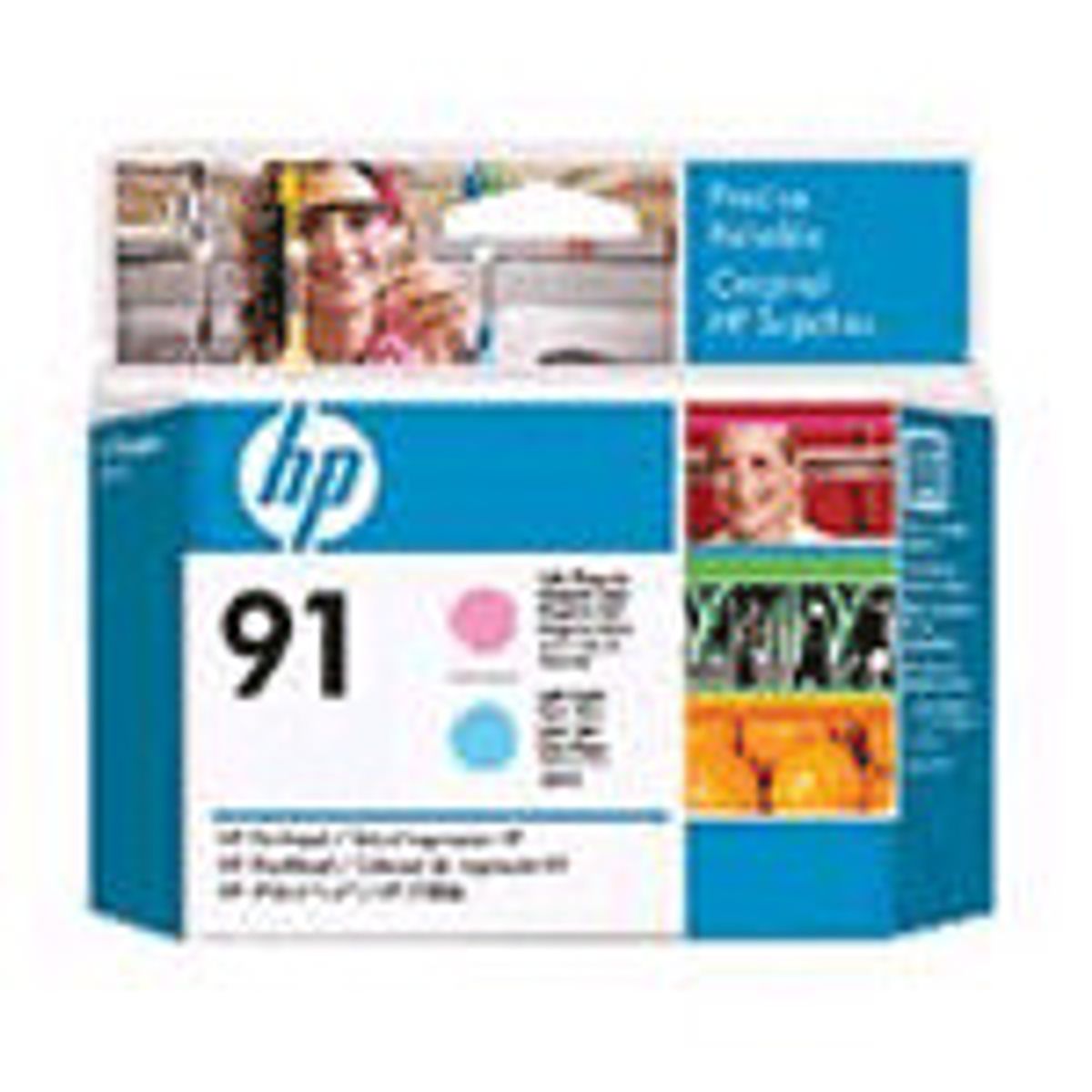 HP 91 Lys Cyan & Magenta Printhead Original