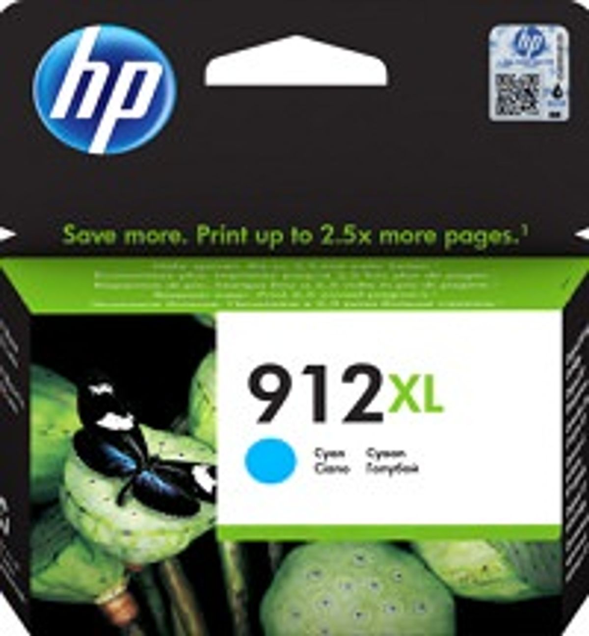 HP 912XL Cyan Printerpatron 3YL81AE Original