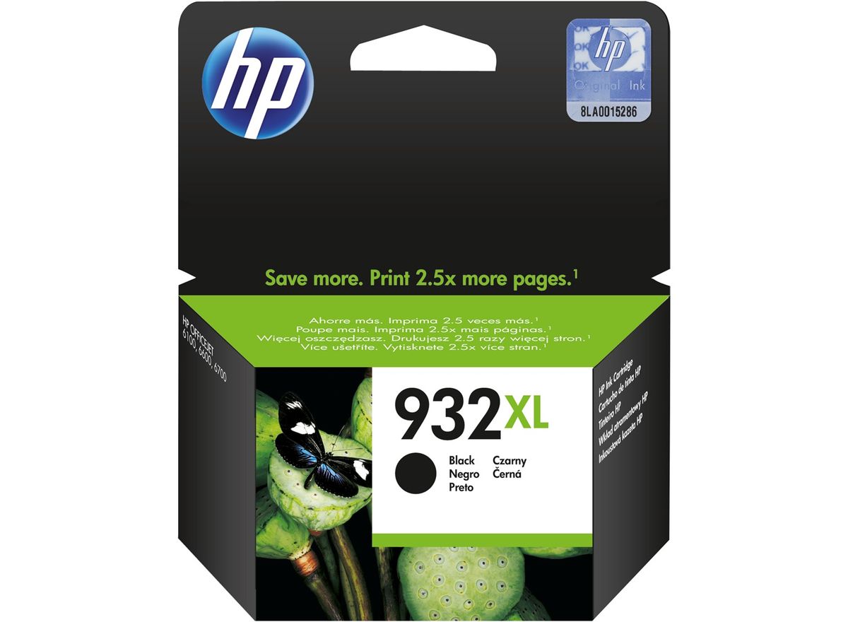 HP 932 XL BK (CN053AE) sort Blækpatron, Original