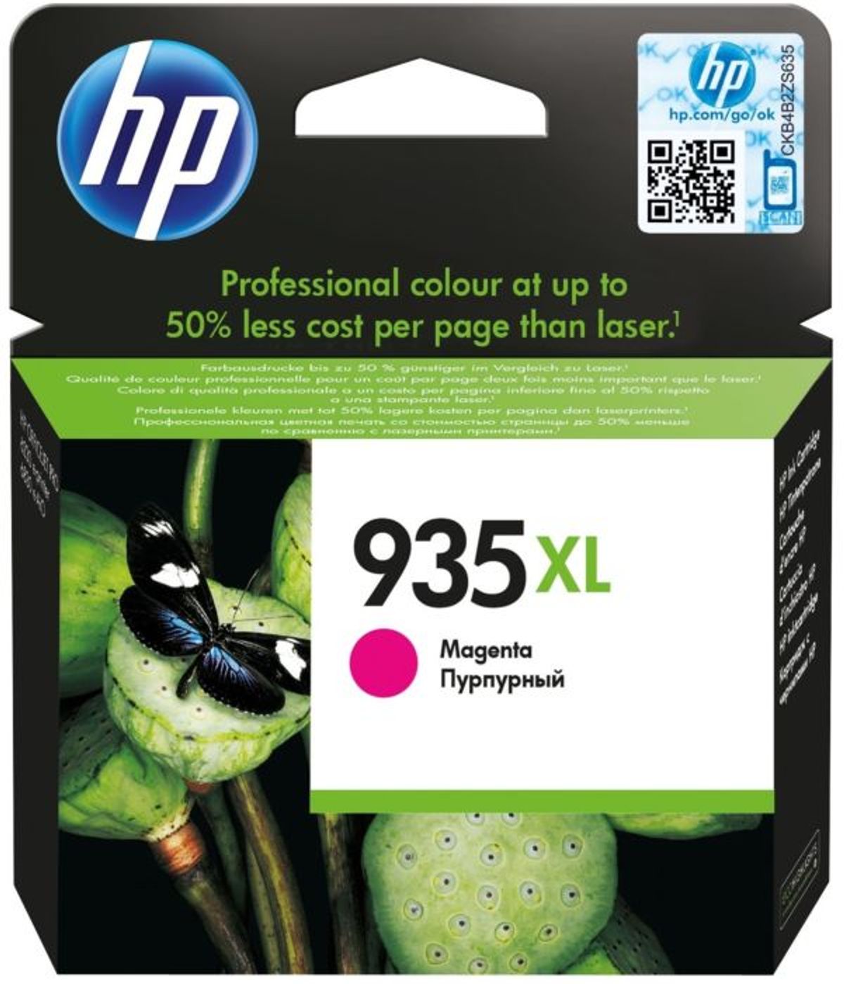 HP 935XL C2P25AE Magenta Blækpatron, 825 sider