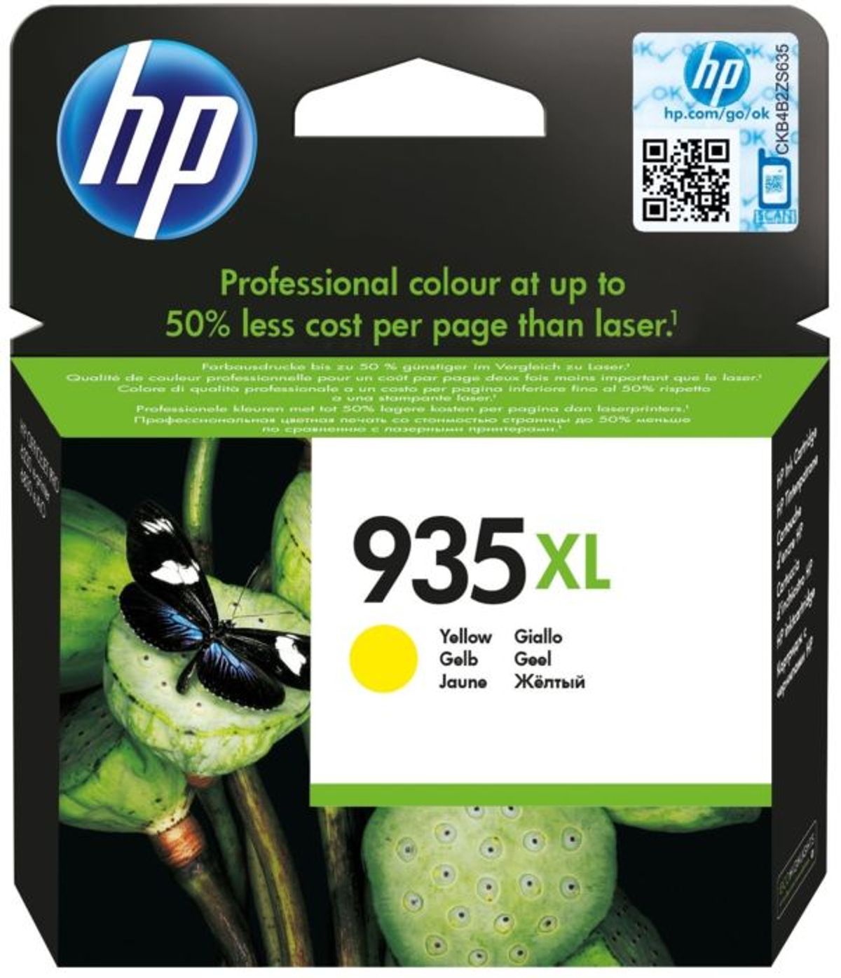 HP 935XL C2P26AE Gul Blækpatron, 825 sider