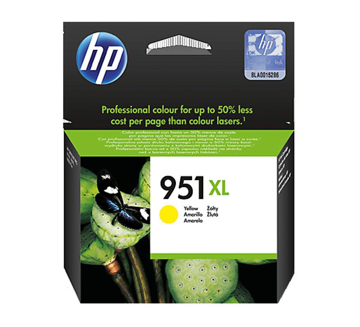 HP 951 XL Y (CN048AE) gul blækpatron, Original