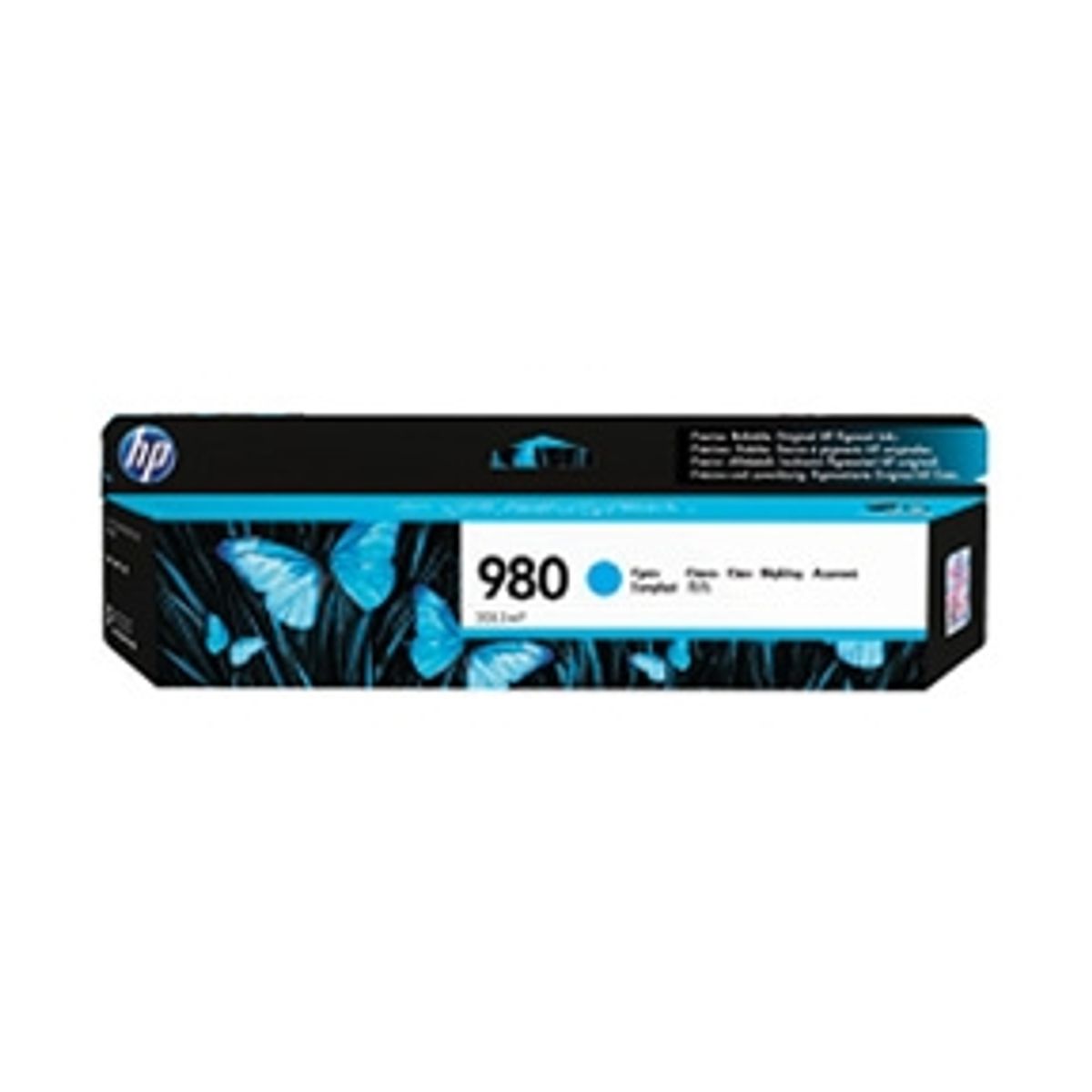 HP 980 - D8J07A blækpatron Original Cyan 80,5 ml