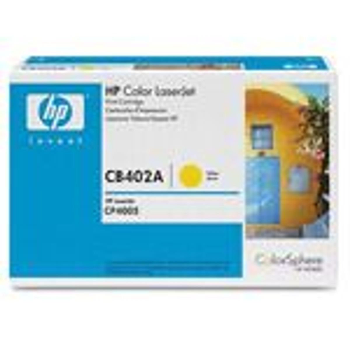 HP CB402A / 642A Gul Lasertoner Original