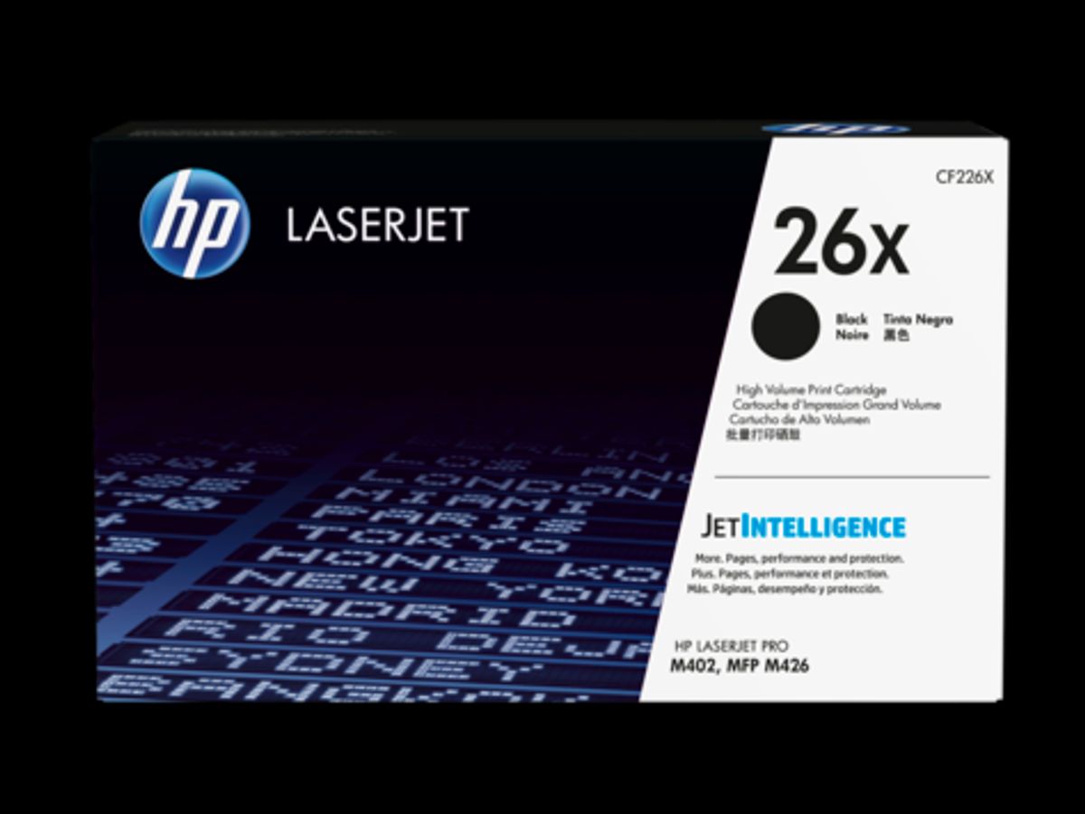 HP CF226X BK (HP 26X) Lasertoner, sort, Original, 9000 sider