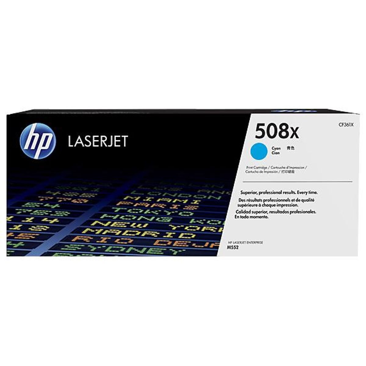 HP CF361X C (HP 508X) Cyan Lasertoner, Original 9500 sider