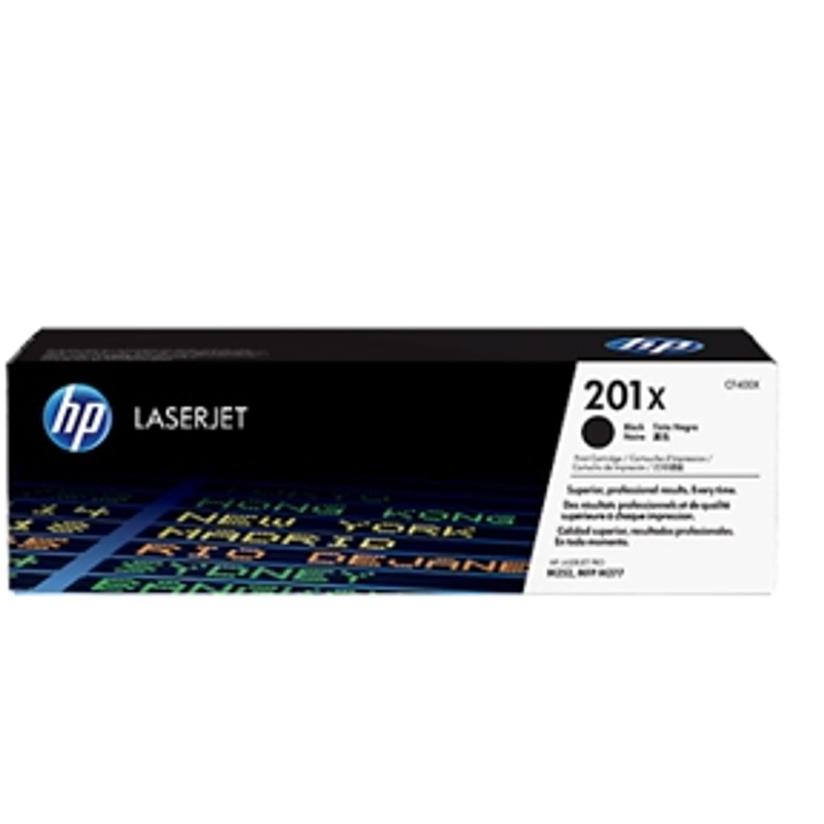 HP CF400X BK (HP 201X) Lasertoner,sort, Original 2800 print