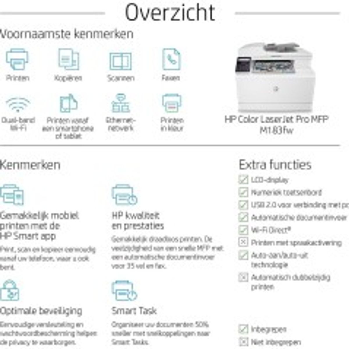 HP Color LaserJet Pro MFP M183fw Laser