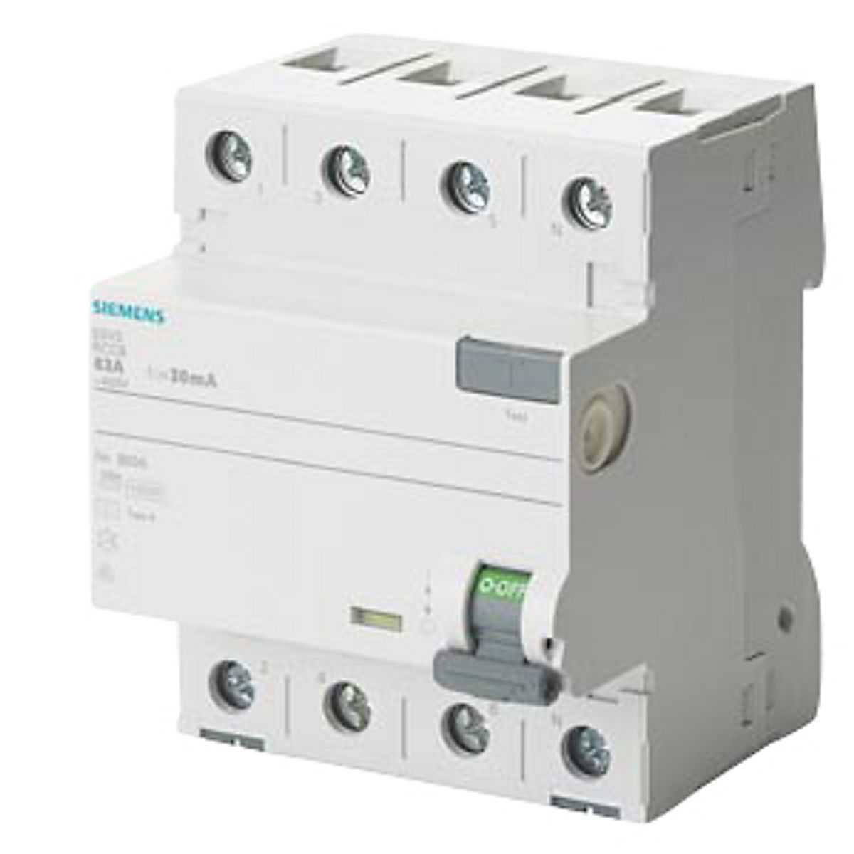 Hpfi Rcd Relæ 40A 4P 30Ma 400V 5Sv3344-6 10Ka