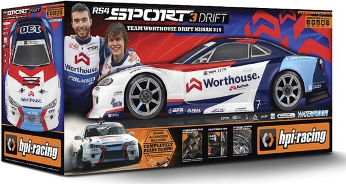 Hpi Racing - Drift Worthouse James Dean Nissan S15 Sport 3 Fjernstyret Bil - Hp120097