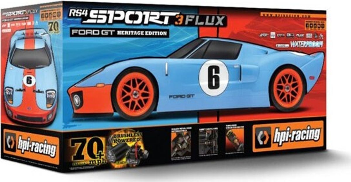 Hpi Racing - Flux Ford Gt Heritage Edition Sport 3 Fjernstyret Bil - Hp120098