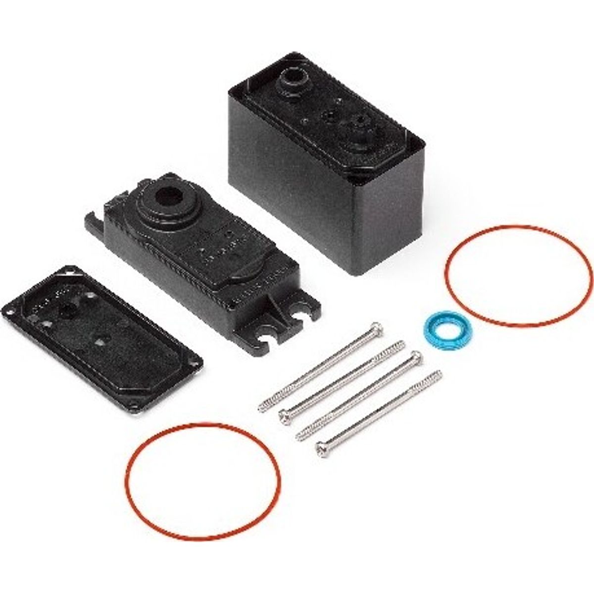 Hpi Sf-50wp Servo Case Set - Hp105367 - Hpi Racing