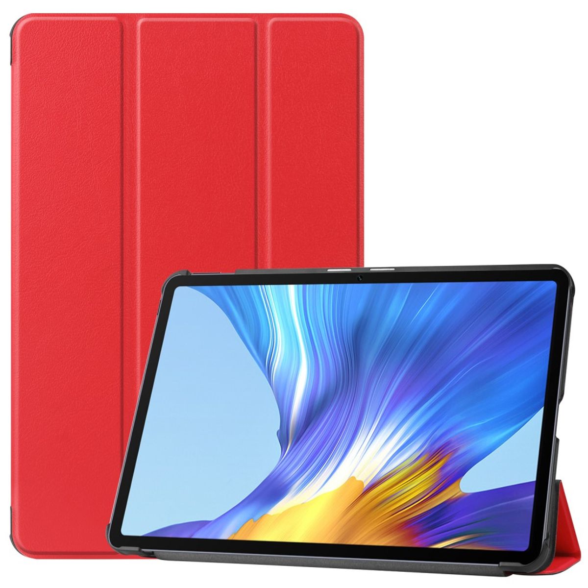 Huawei MatePad 10.4 (2020) - Tri-Fold læder cover - Rød