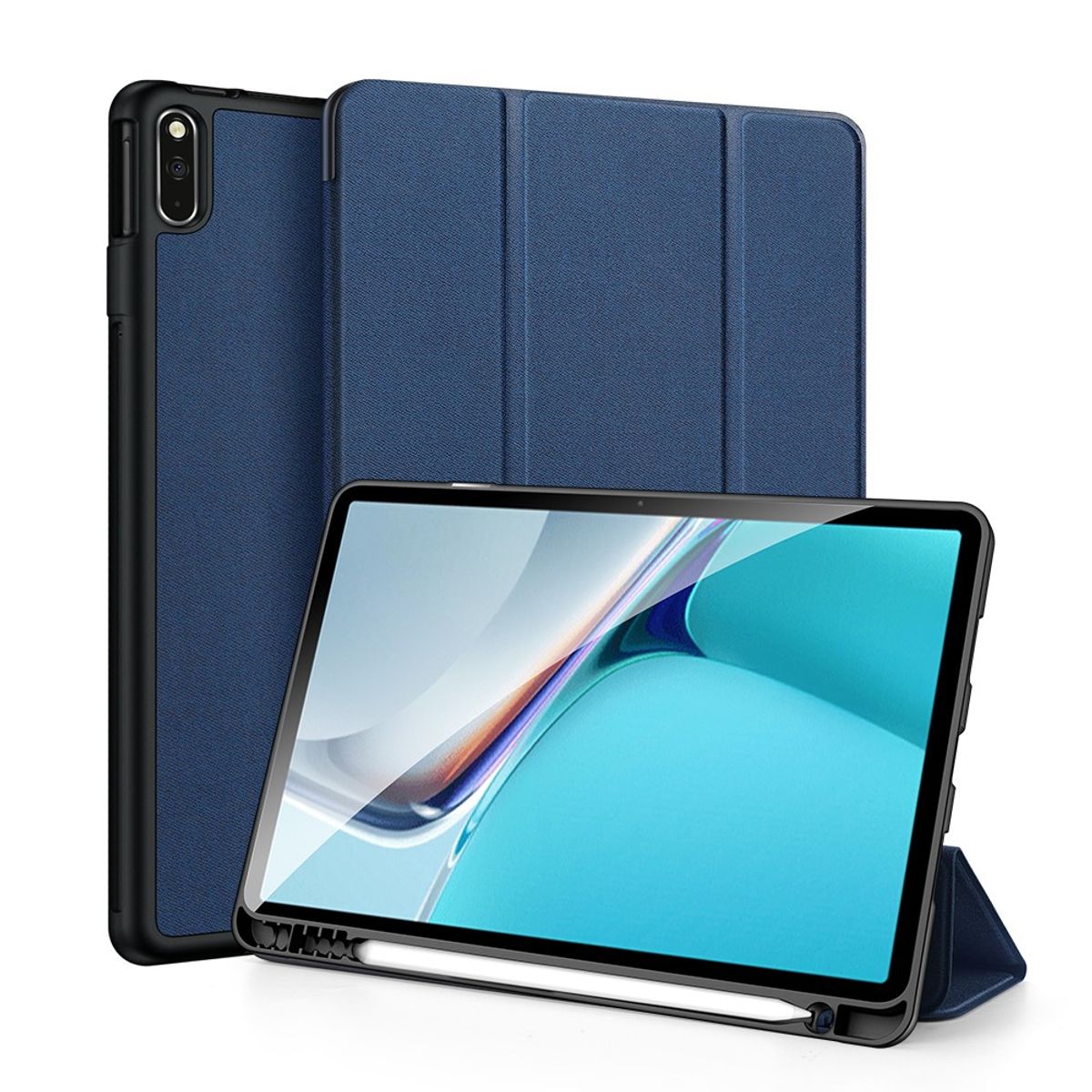 Huawei MatePad 11 (2021) - DUX DUCIS Domo Series Tri-Fold Smart cover - Blå