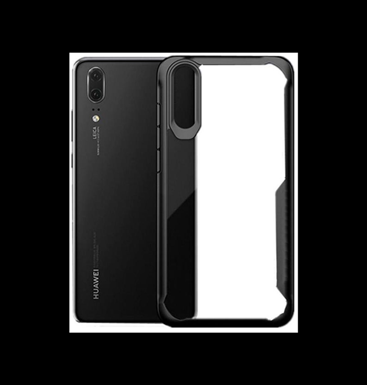 Huawei P20 - ImpactShield Hybrid Håndværker Cover - Sort