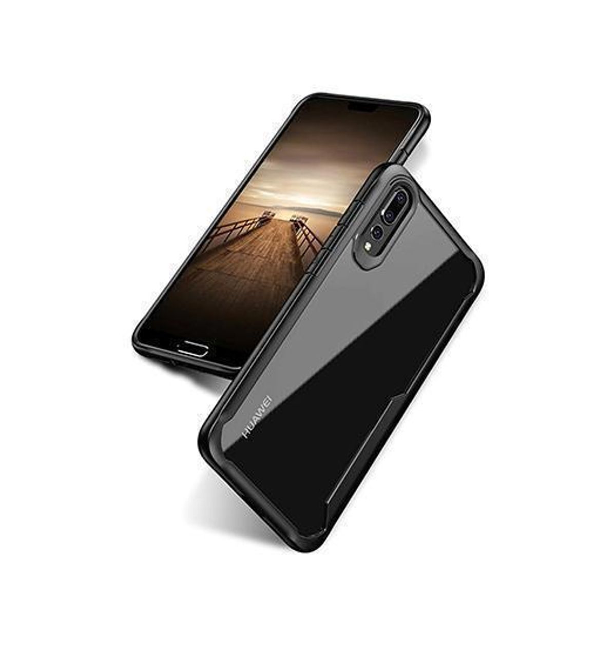 Huawei P20 Pro - ImpactShield Hybrid Håndværker Cover - Sort