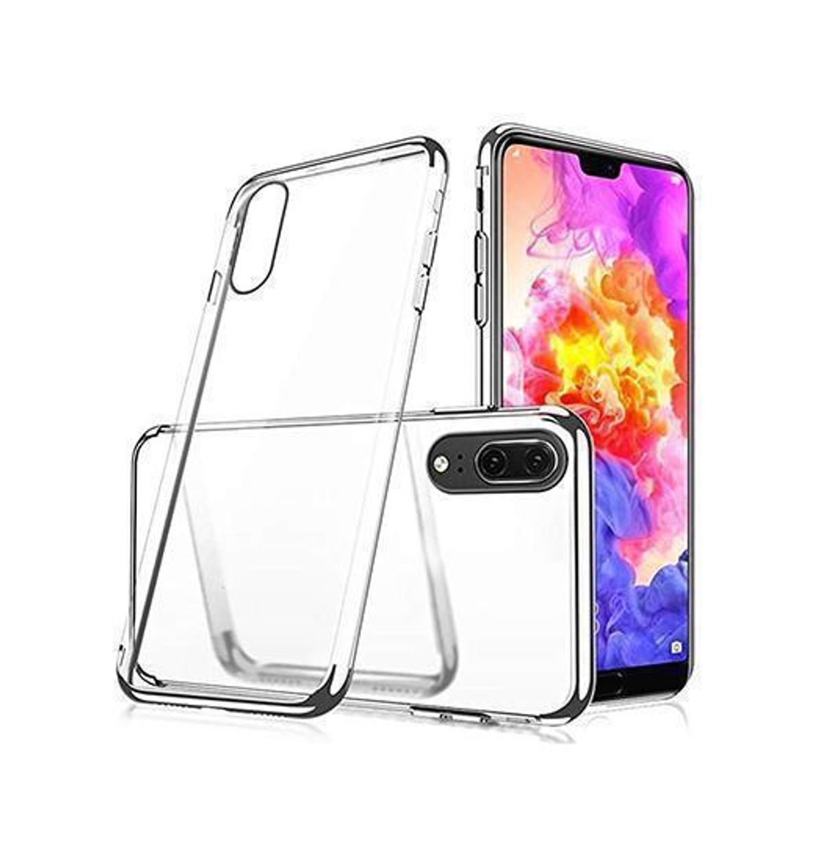 Huawei P20 Pro - Valkyrie Silikone Hybrid Cover - Sølv