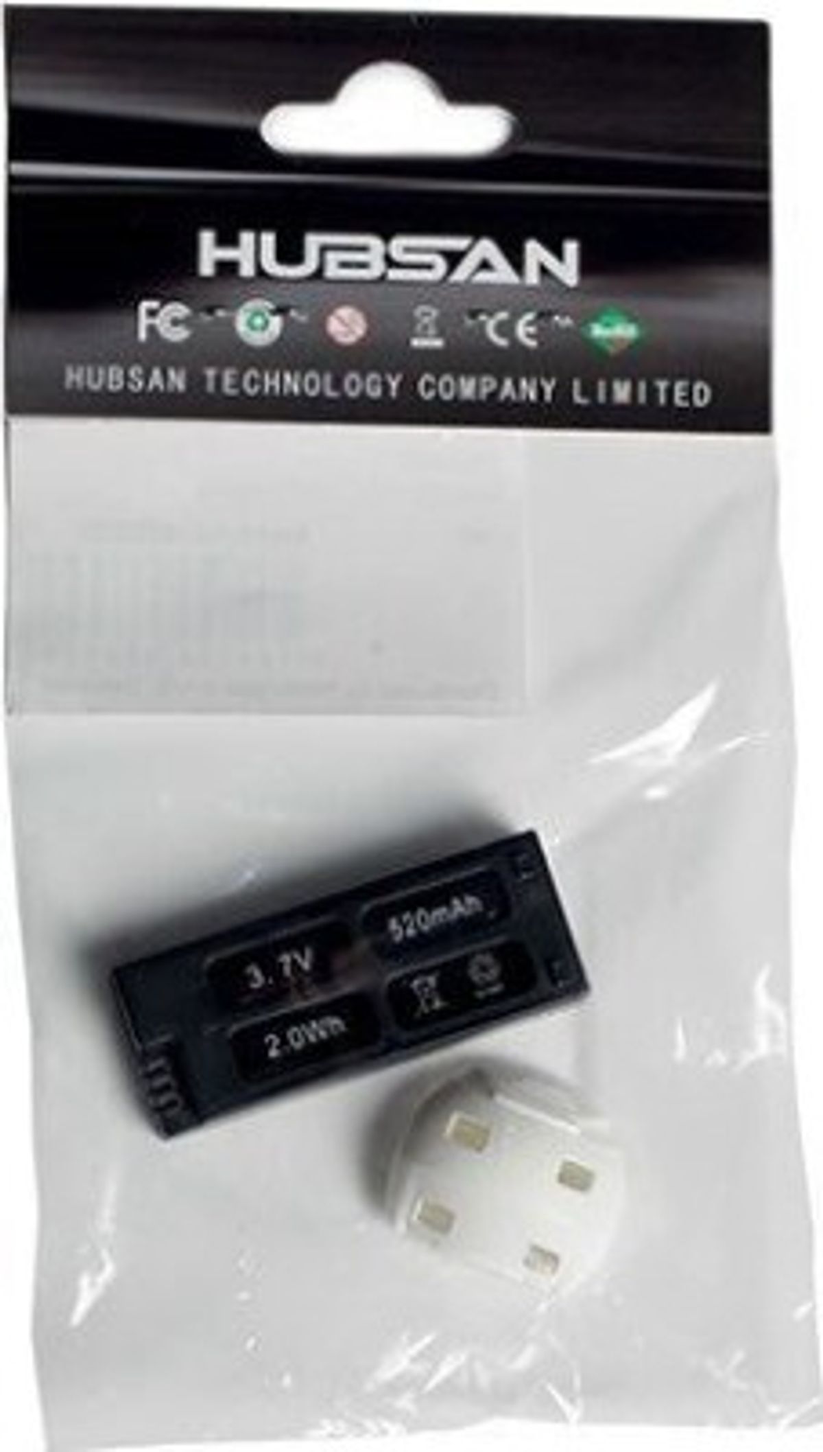 Hubsan - Batteri Til H107d Drone - 520 Mah