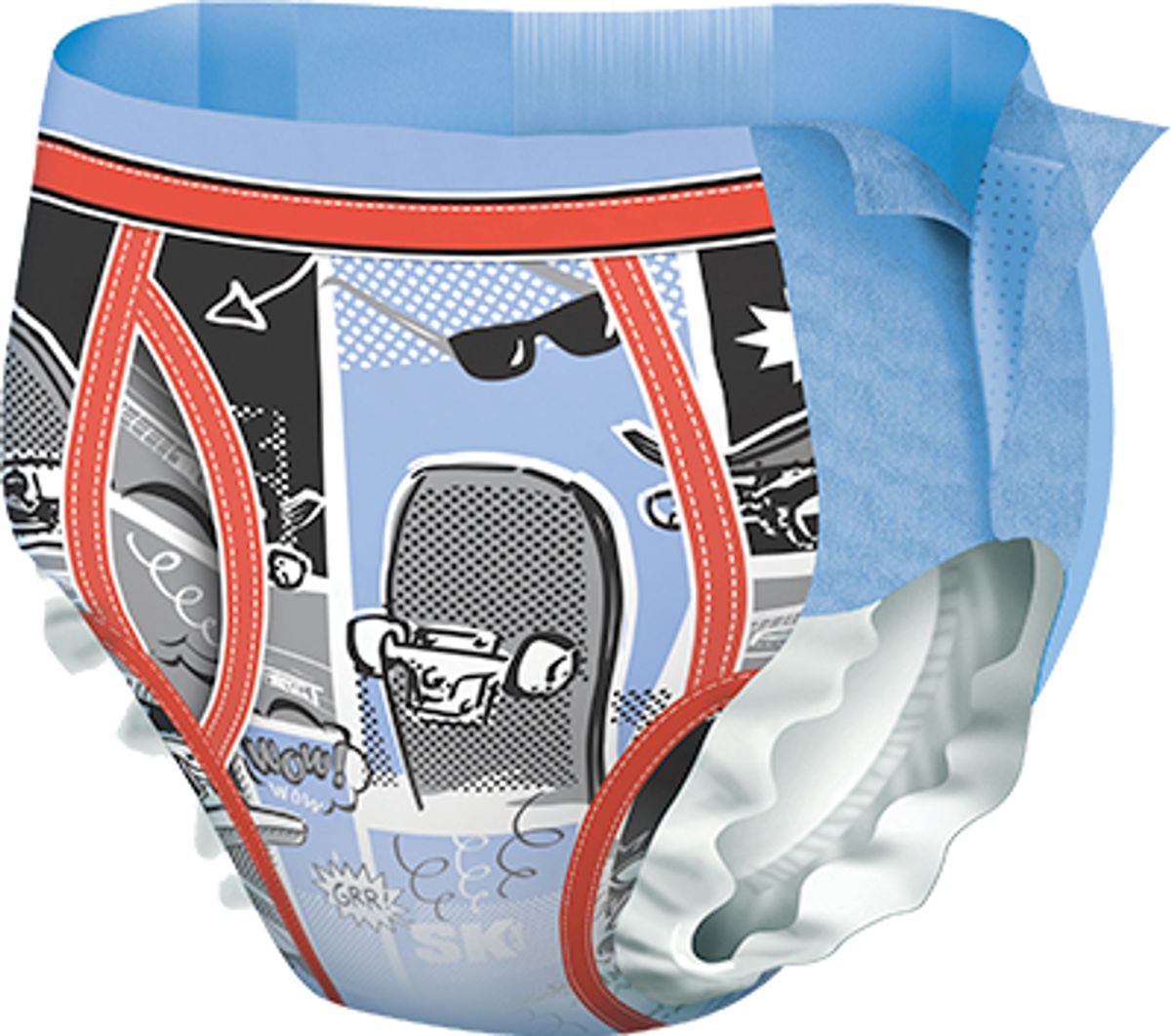 Huggies Drynites Pyjama Pants, Dreng, Bukseble, 27 Kg, 57 Kg, Flerfarvet, Velcro