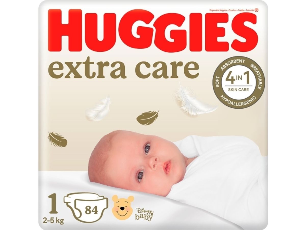 Huggies Elite Soft 1 Mega, 3-5 Kg, 84 Stk