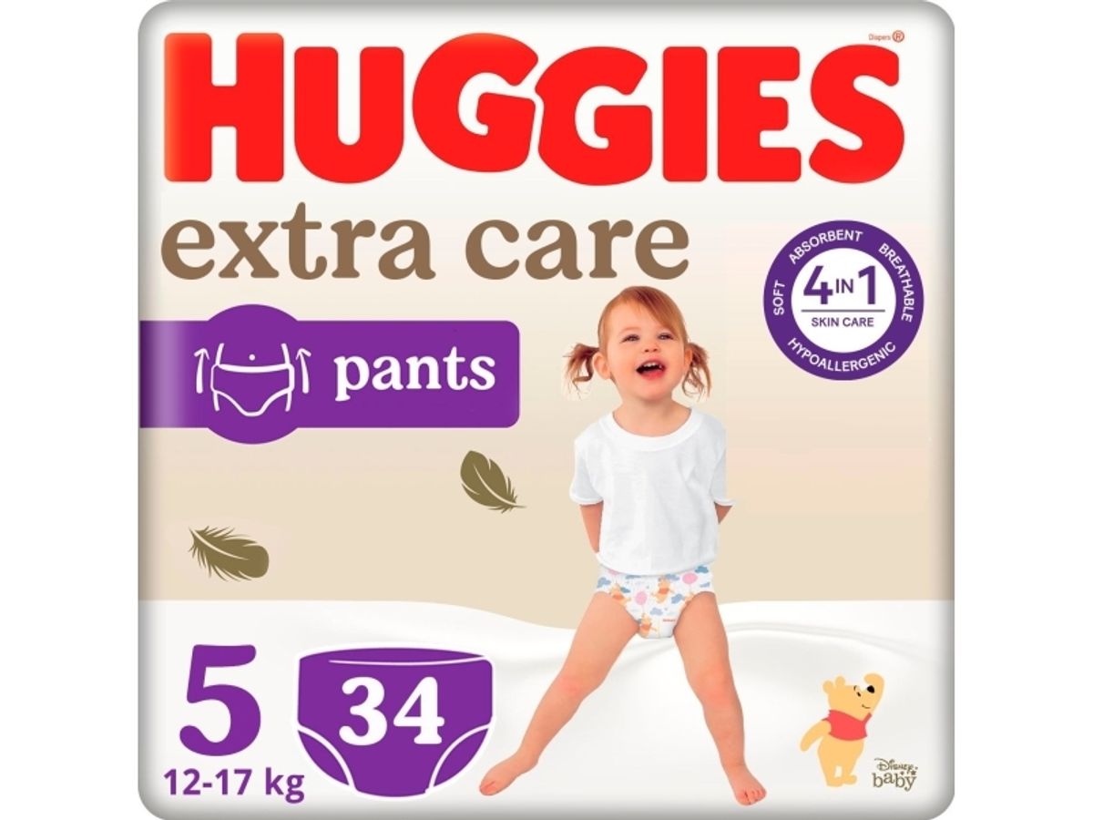 Huggies Pants, Extra Care, Size 5, 12-17Kg, 34Pcs, 2659731