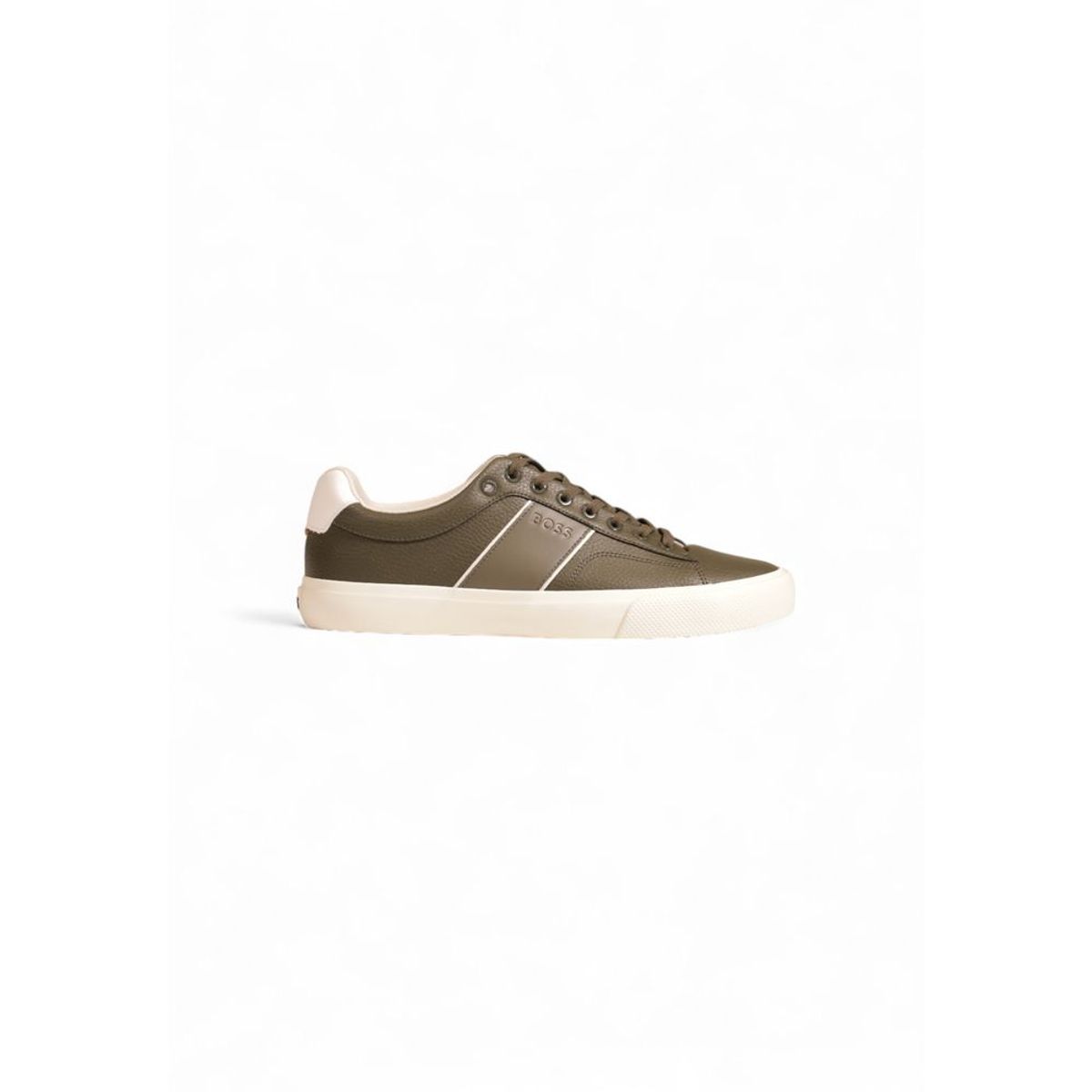 Hugo Boss Green Leather Sneakers