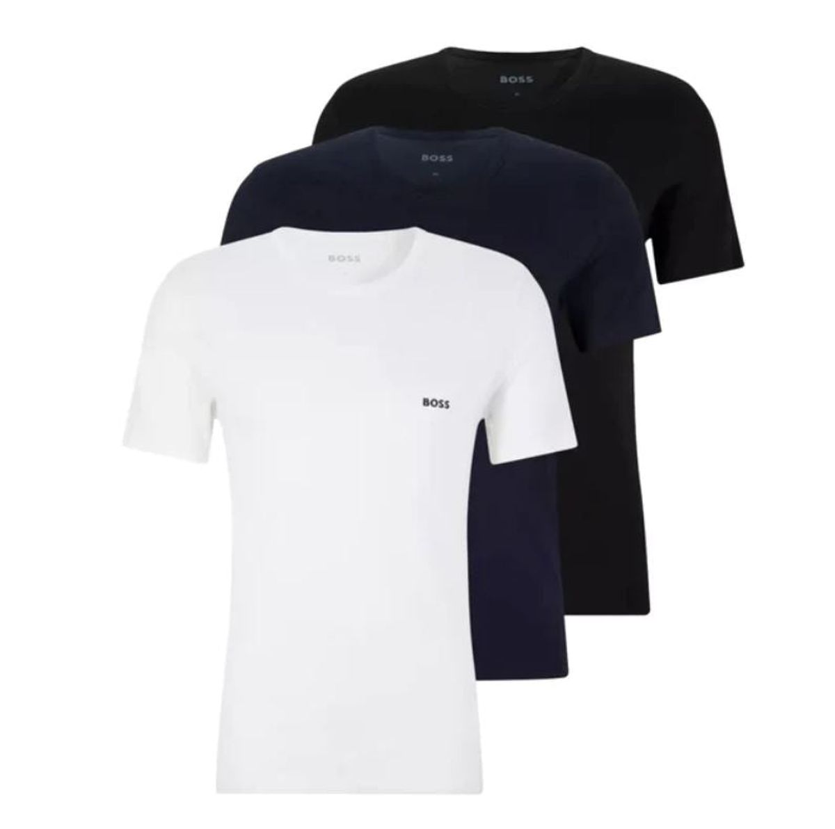 Hugo Boss T-shirts 3-pak_ hvid/Navy/Sort - WeDoBetter.dk