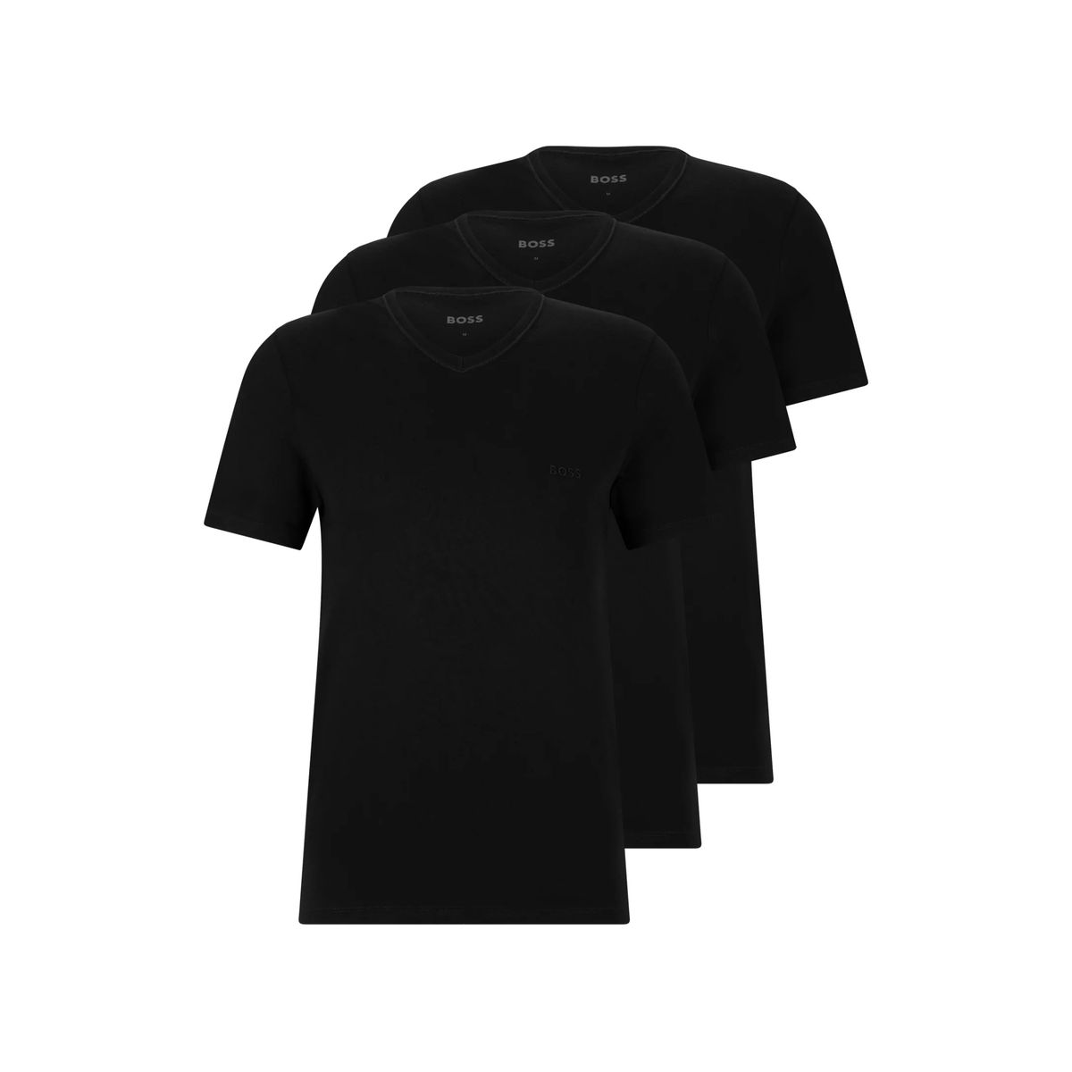 Hugo Boss T-shirts 3 stk. pakke Sort - WeDoBetter.dk