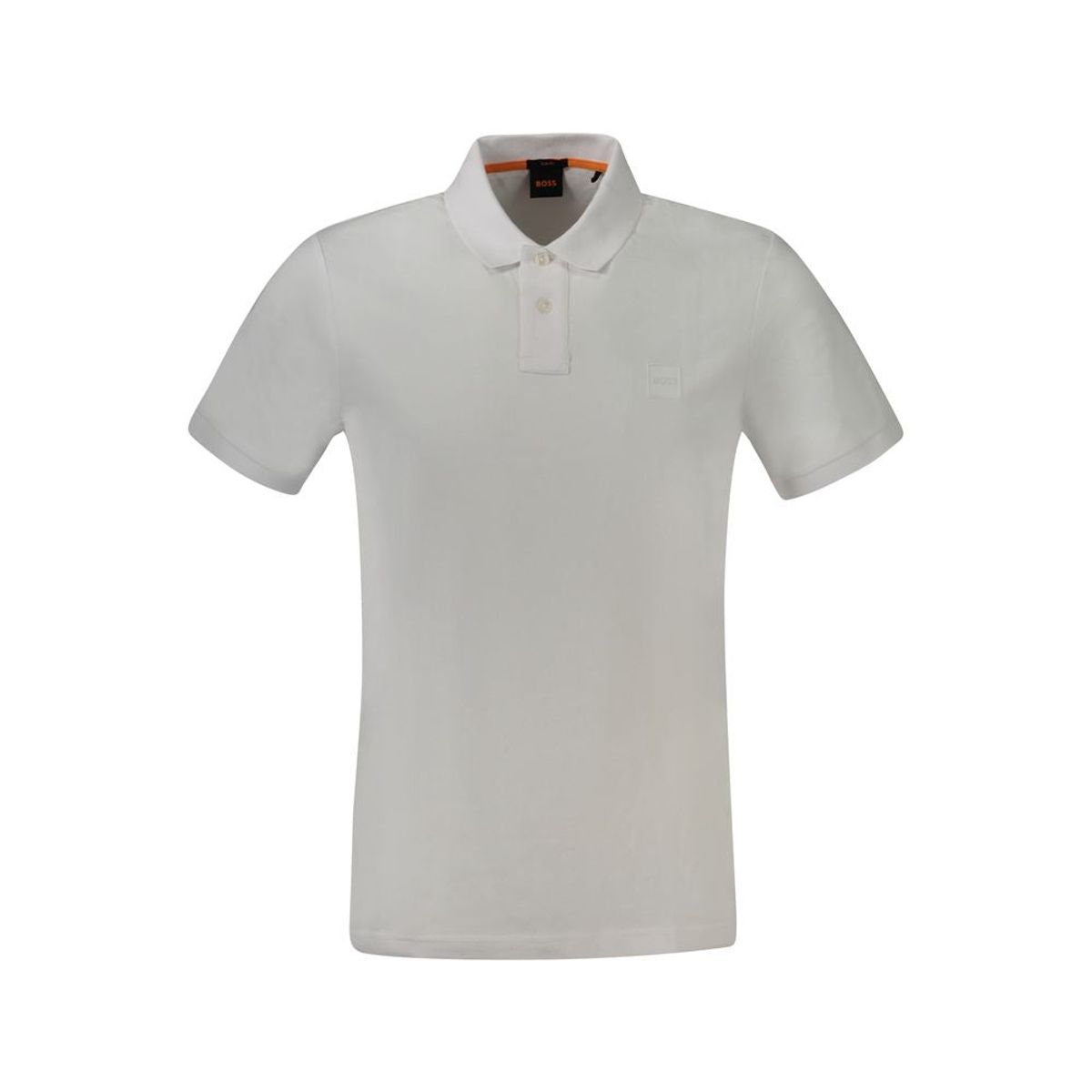 Hugo Boss White Cotton Polo Shirt