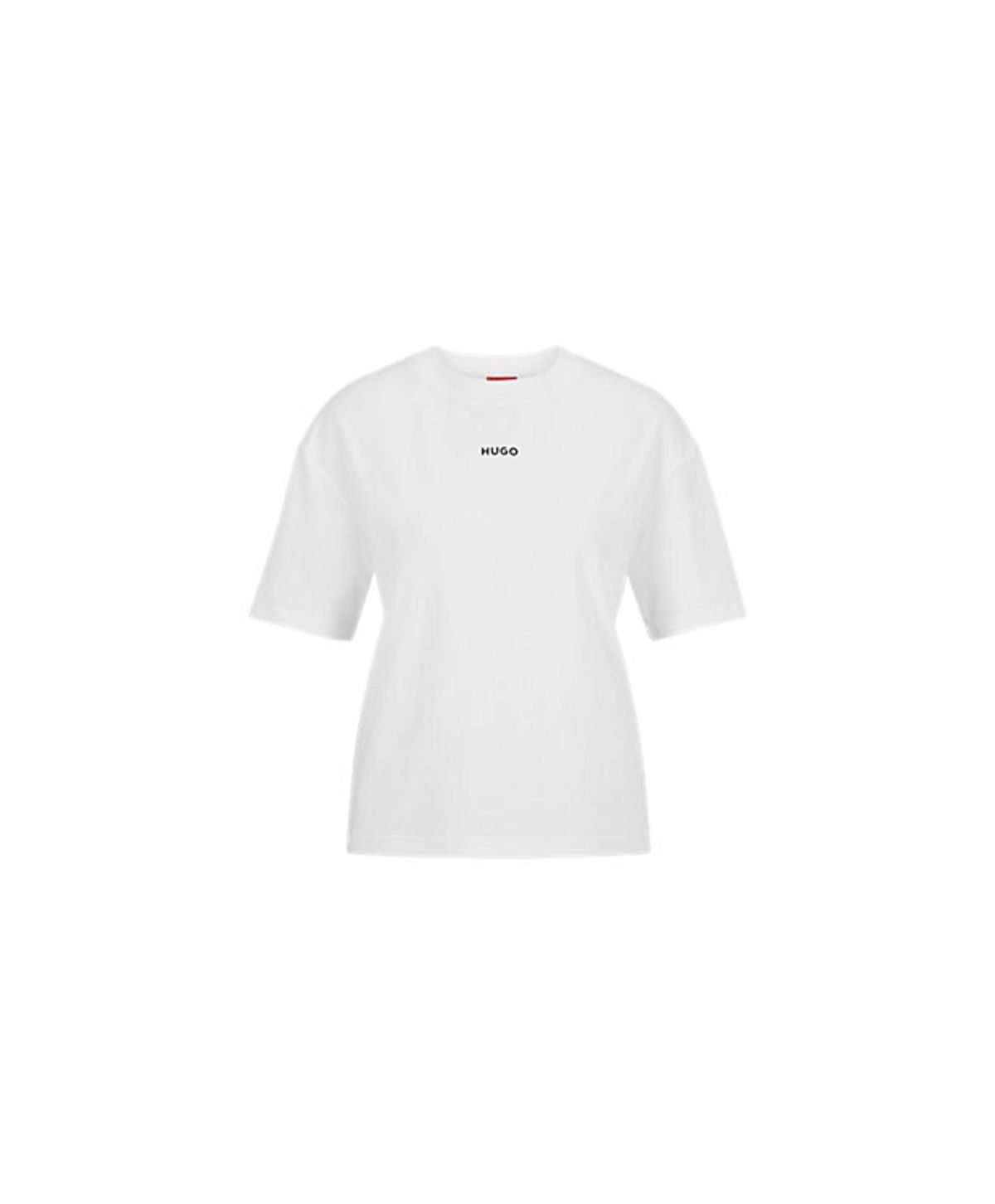 HUGO T-shirt i hvid til kvinder | Stretch jersey