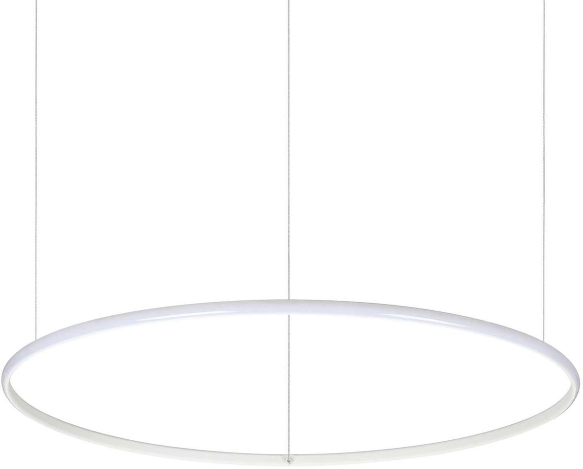 Hulahoop, Pendel lampe, LED 40W, LED, hvid, aluminium, metal, plast, Ø815xHmin170/max2120mm