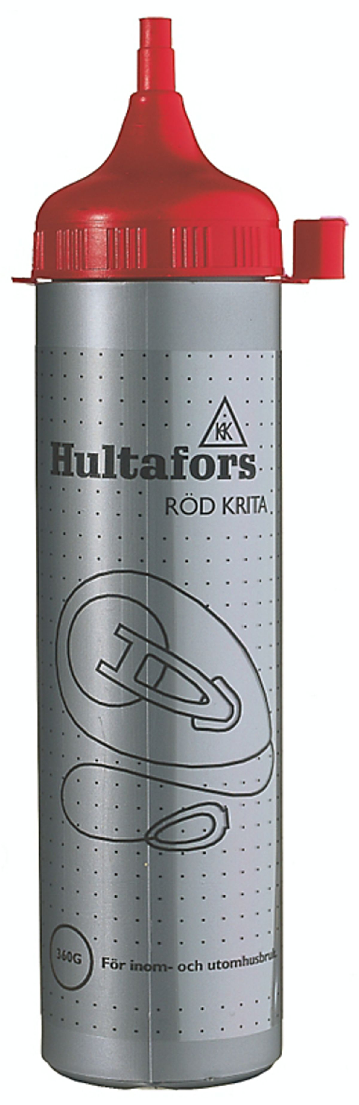 Hultafors Pulverkridt rød 360 gram