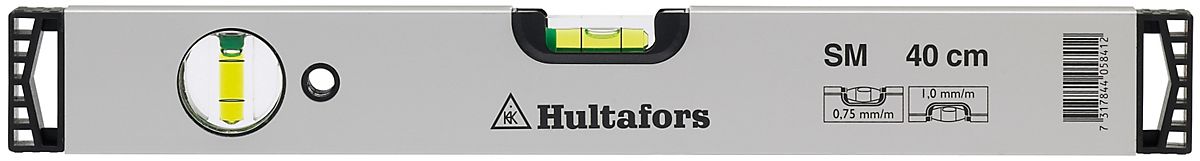 Hultafors Vaterpas GDS, 400 mm med 2 libeller, SM 40