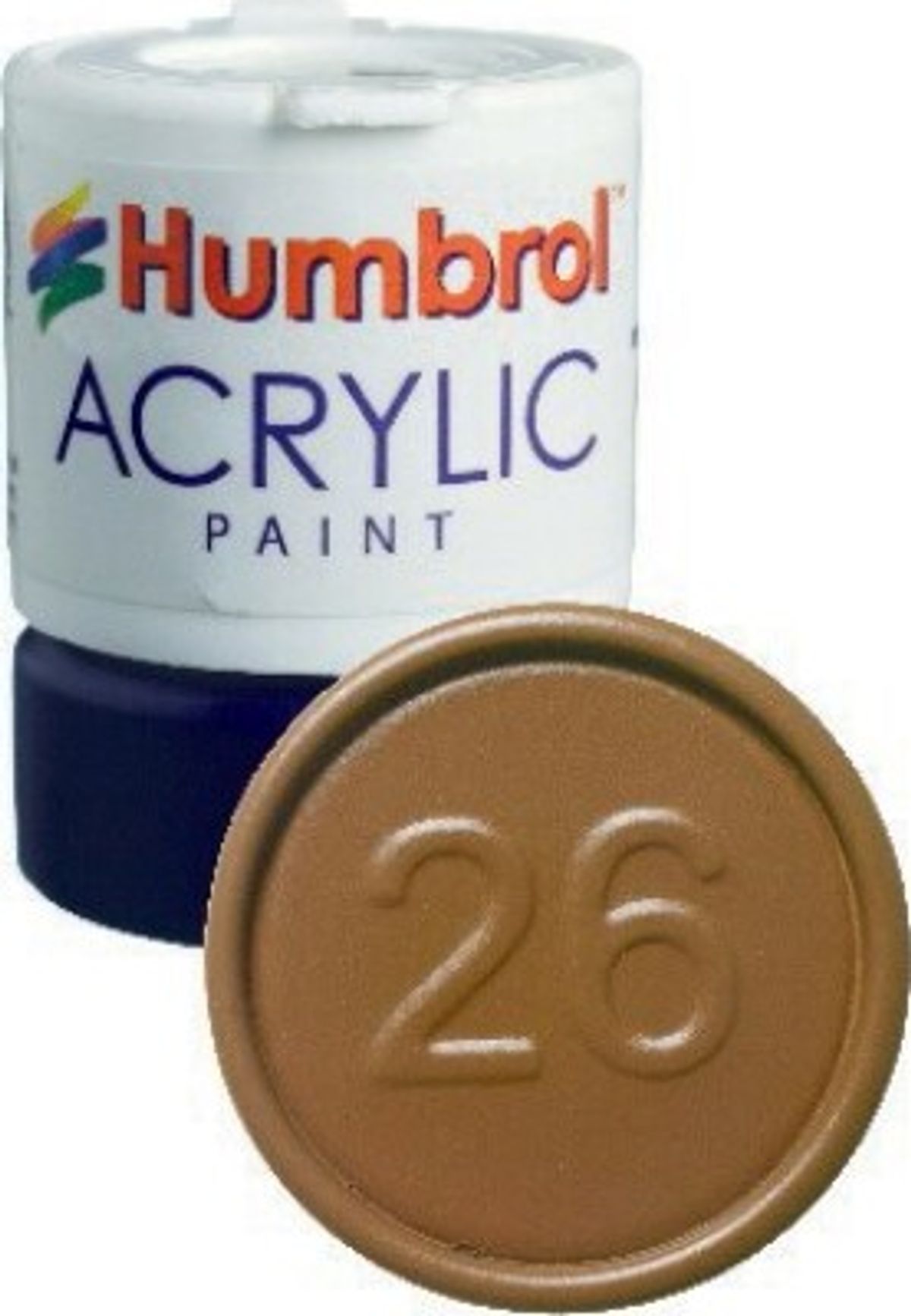 Humbrol - Akryl Maling - 12 Ml - Khaki Mat - Replaced - 26