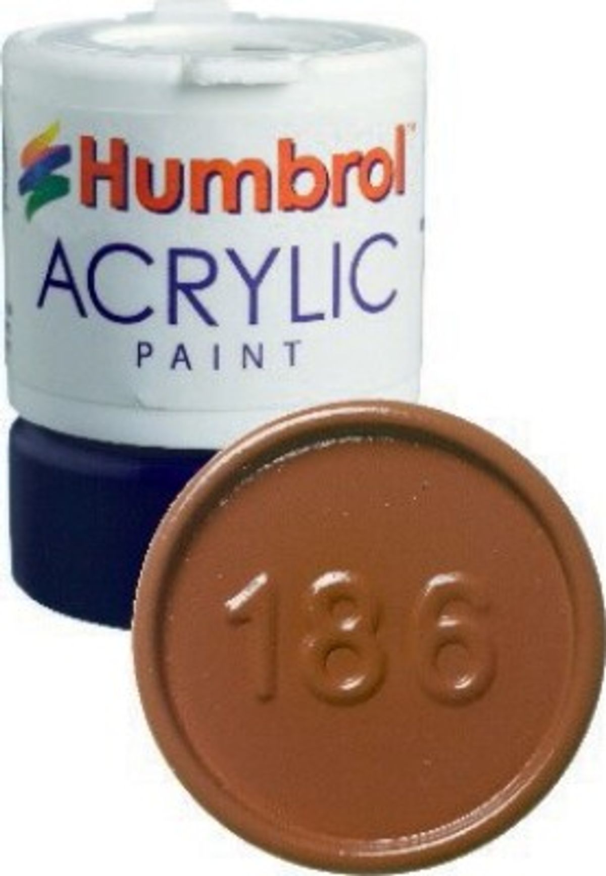 Humbrol - Akryl Maling - 14 Ml - Brun Mat - Replaced - 186