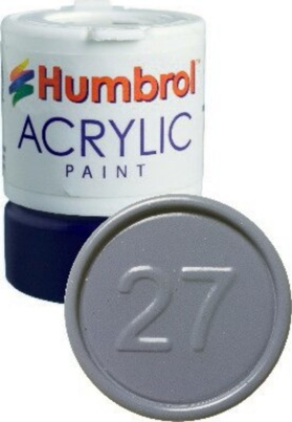 Humbrol - Akryl Maling - 14 Ml - Hav Grå Grey Mat - Replaced - 27