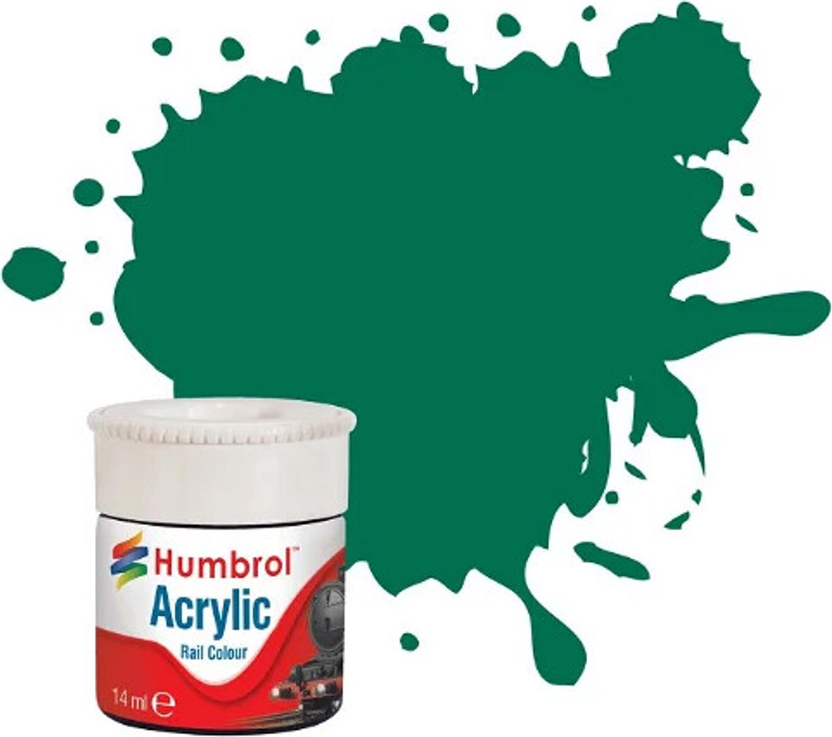 Humbrol - Akryl Maling - Rail Colours - Malachite Grøn - Rc 409